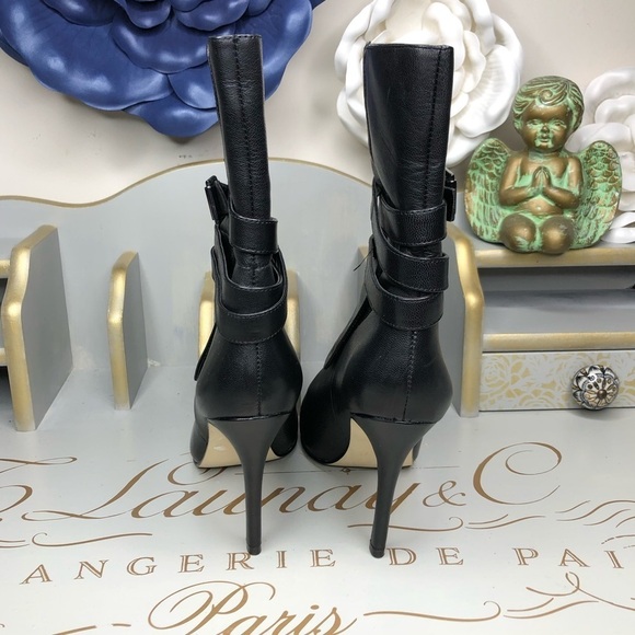 Michael Suz. Blk Leather Boots - Picture 7 of 8